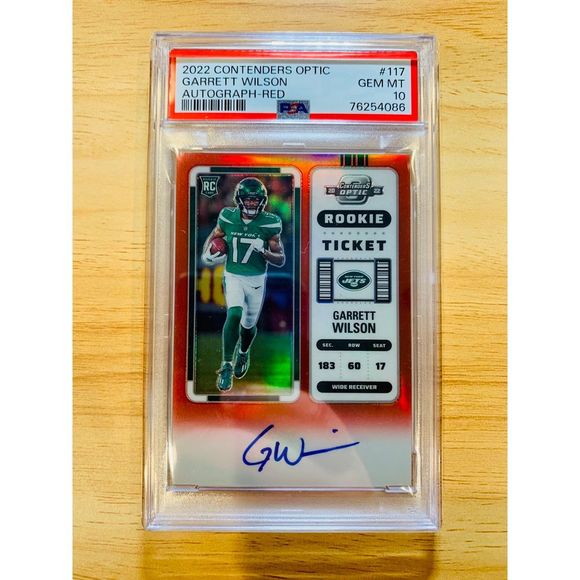 Panini Other - 2022 Contenders Red Autograph Garrett Wilson - Graded‎ PSA 10
